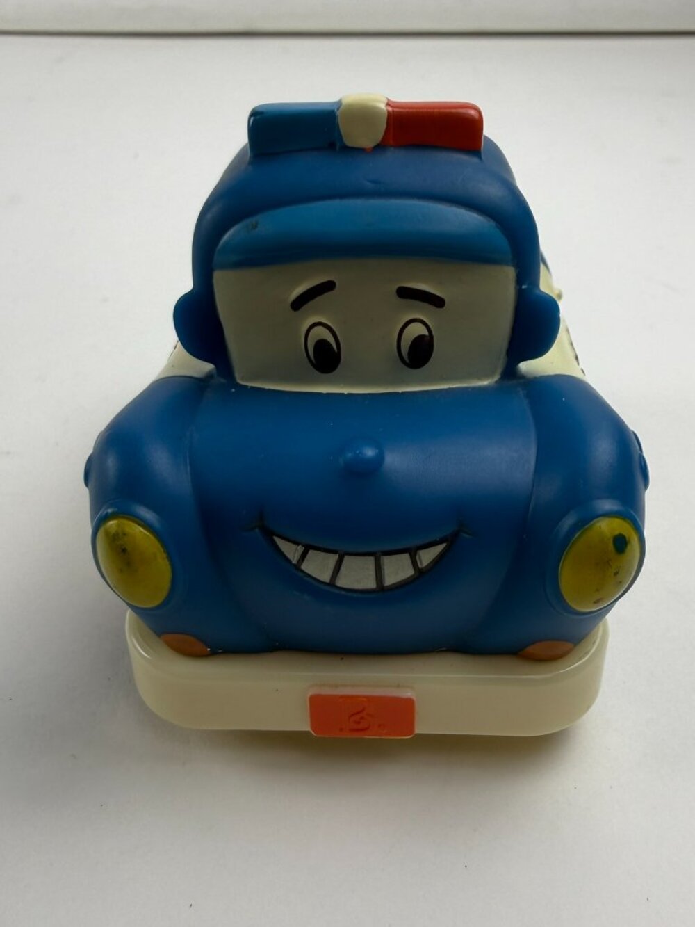 B Toys Wheeee-ls Soft Police Car Officer Lawly Pull Back Chunky Toddler Vehicle